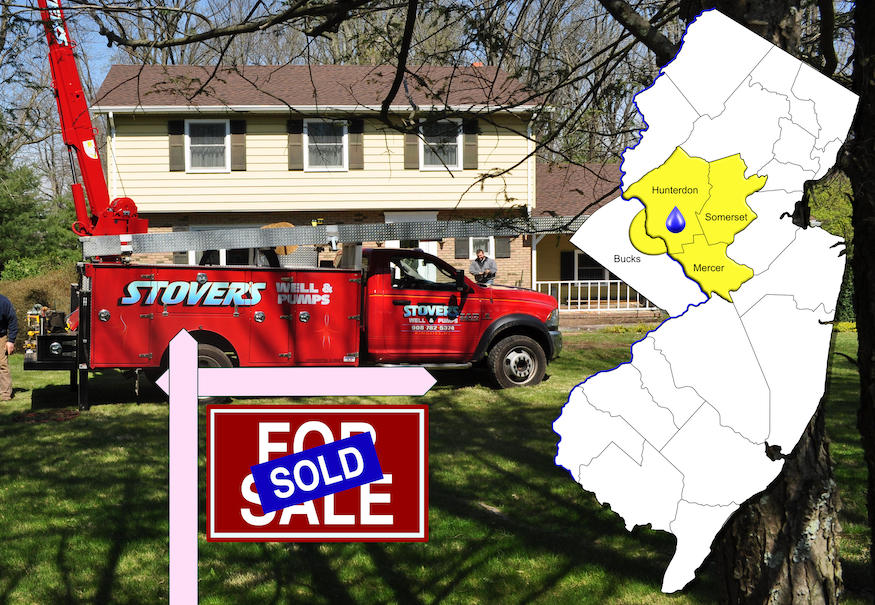 FHA water testing with map of New Jersey