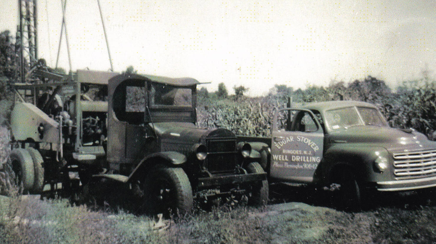 Historic picture of our old drilling rig