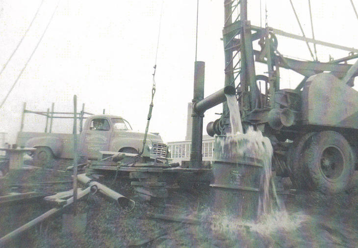 Well drilled for Hunterdon Central High School in 1959