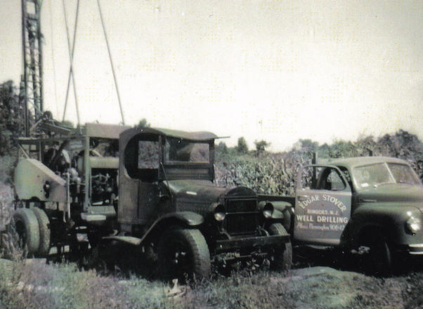 Historic picture of our old drilling rig