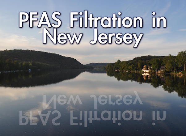 Picture of water source with text reading 
