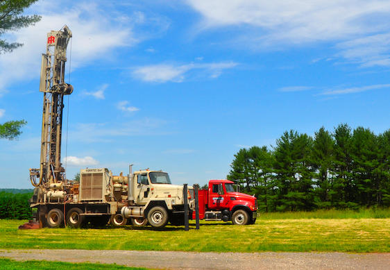 Drilling a water well