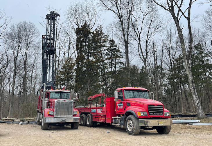 Drilling a water well